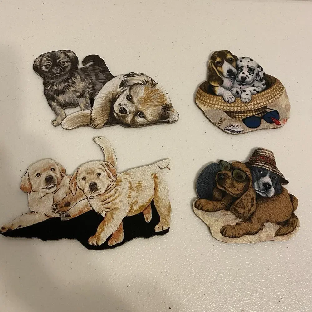 c 1880 Victorian Collections Die Cut DOGS Lover Antique Scrap Ephemera 3